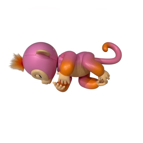 WowWee Fingerlings Interactive 5” Pink & Orange Baby Monkey: Works! - Picture 2 of 6